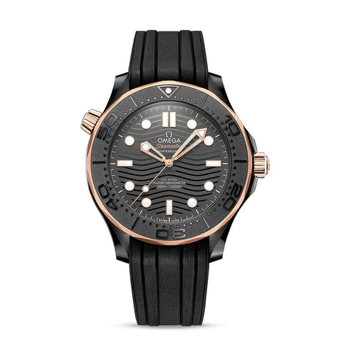 Diver 300m Seamaster Black Ceramic Chronometer Watch - 1
