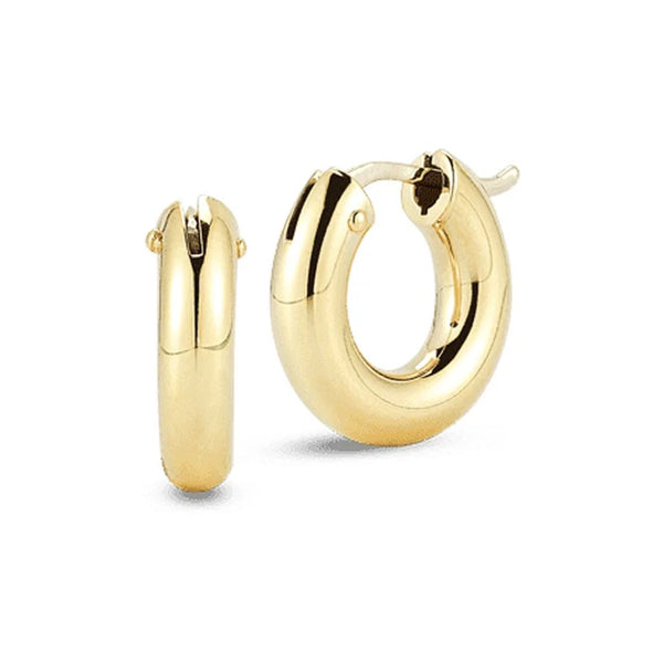 Small Round Hoop Earrings - 1