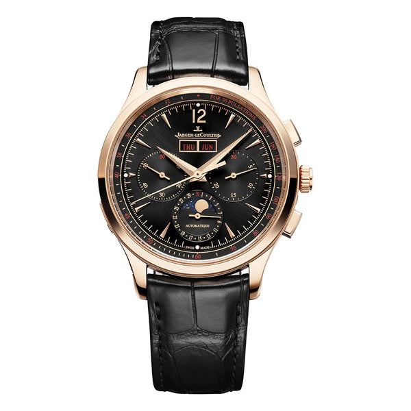 Master Control Chronograph Black Alligator Watch - 1