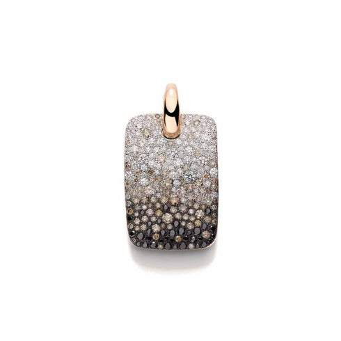 Sabbia Black Diamond And Brown Diamond Pendant - 1