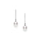 Akoya Leverback Earrings With Diamonds - 1