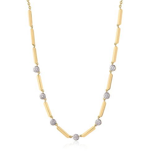 Seven Station Micro Infinity Necklace - 1