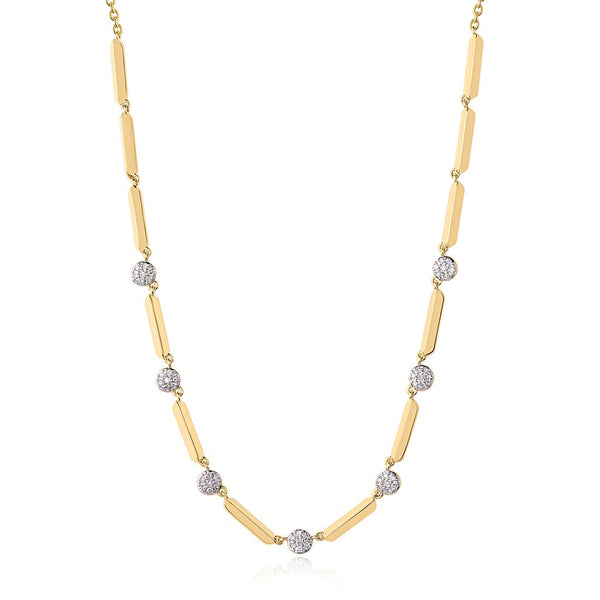 Seven Station Micro Infinity Necklace - 1