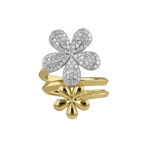 Forget-Me-Not Large Double Flower Ring - 1