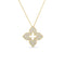 Venetian Princess Large Pave Diamond Flower Necklace - 1
