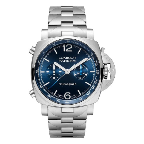 Luminor Chrono with Blue Sun-brushed Dial Watch - 1