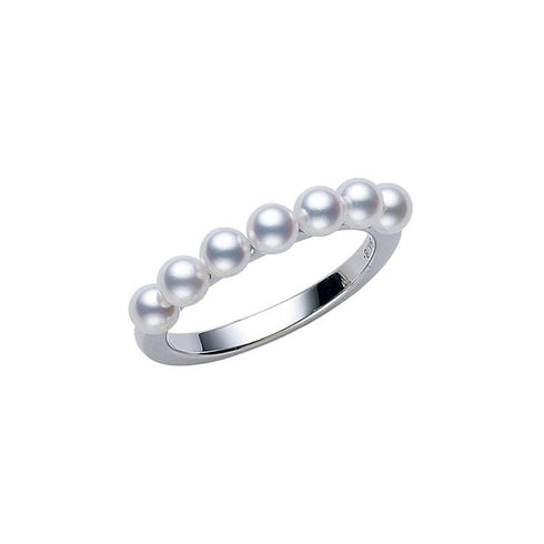 Cluster Akoya Cultured Pearl Ring - 1