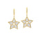 Pear Star Huggie Earrings - 1