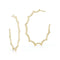 Clive Gold Scalloped Hoop Earrings - 1