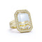 Bell Gold And Diamond Rock Crystal Ring - 1