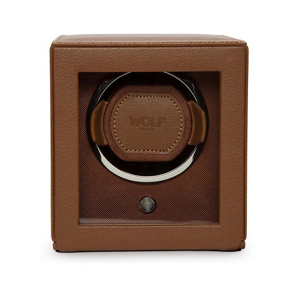 Cub Single Watch Winder With Brown Cover - 1