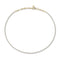 Classic Gold And Diamond Tennis Necklace - 1