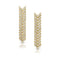 Pave Diamond Zipper Drop Earrings - 1