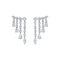 Small Diamond Rain Drop Earrings - 1