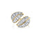 Classic Palm Leaf Diamond Ring - 1
