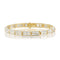 Chevron Pattern Channel Diamond Bangle - 1