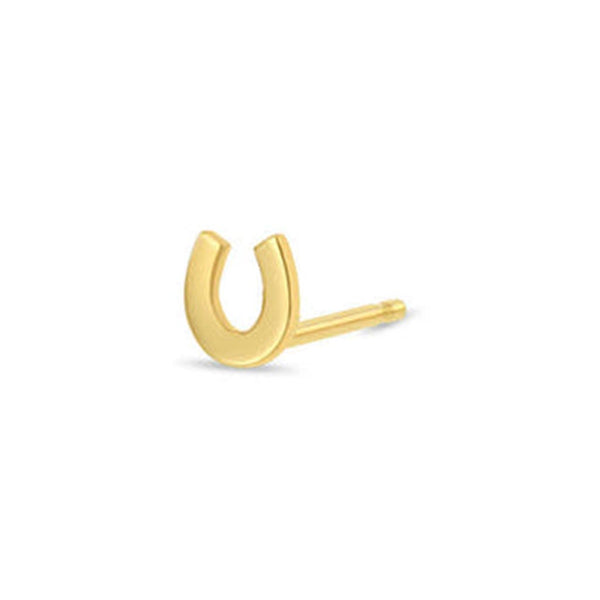 Itty Bitty Horseshoe Single Stud Earring - 1