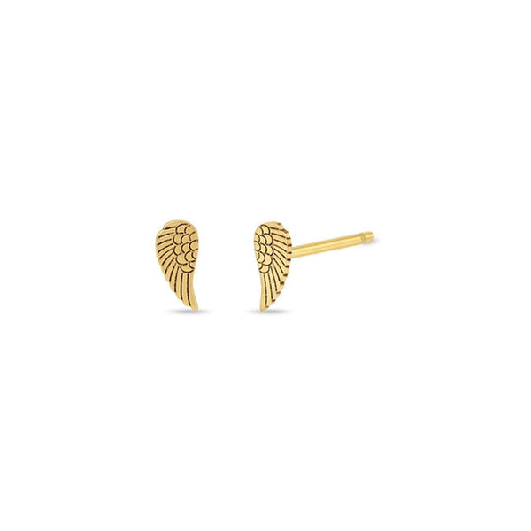 Itty Bitty Angel Wing Studs - 1
