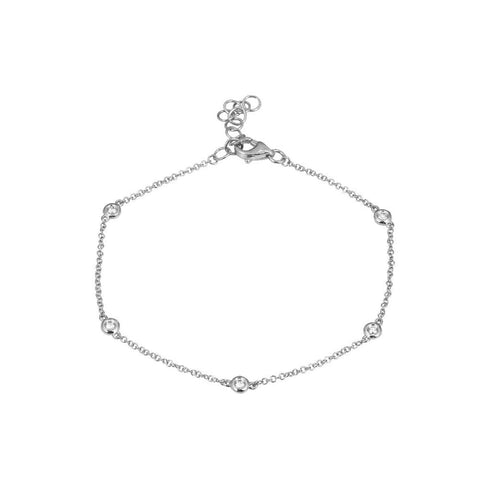 Diamond Bezel Bracelet - 1