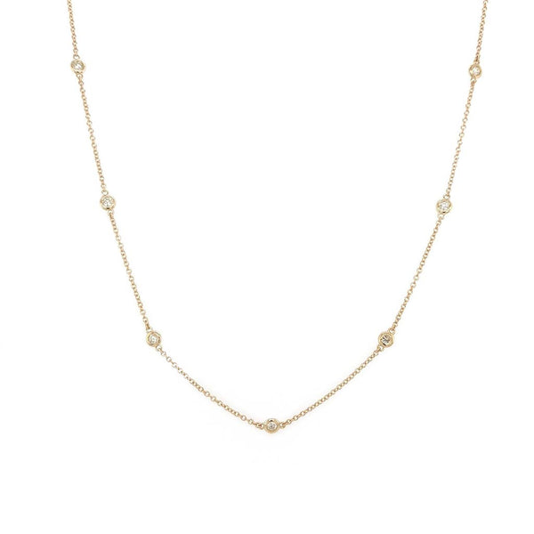 Station Diamond Necklace 0.45ctw - 1