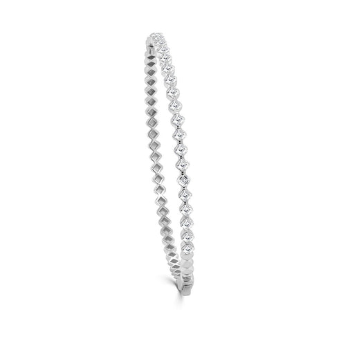 Ascher-Cut Diamond Bangle - 1