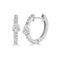 Pear-Shape Diamond Huggie Earrings - 1