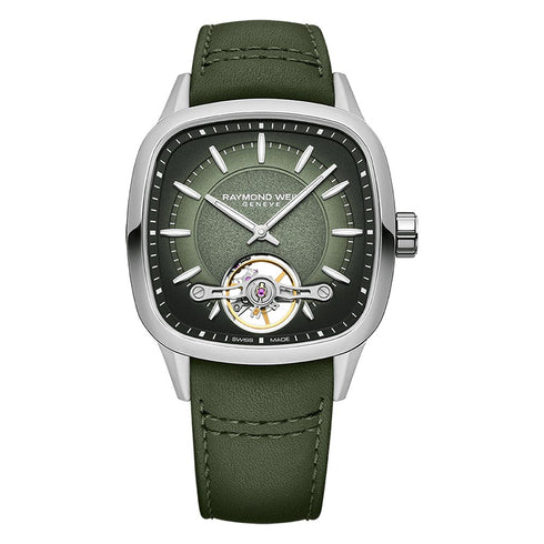 Freelancer Calibre RW1212 Green Leather Watch - 1