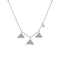 Diamond Dangle Triangle Necklace - 1