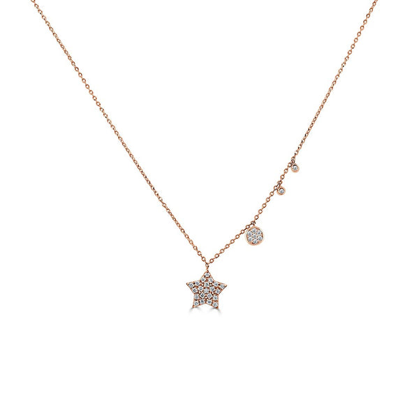 Diamond Star Necklace - 1