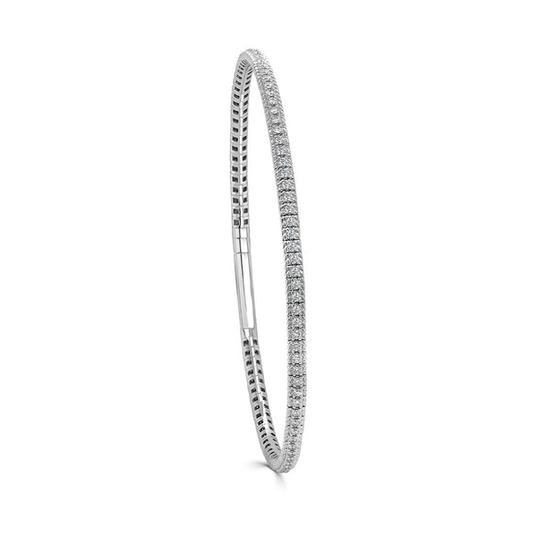 Flexible Diamond 0.91ct Bangle - 1