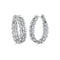 Fancy Shape Diamond Hoop Earrings - 1