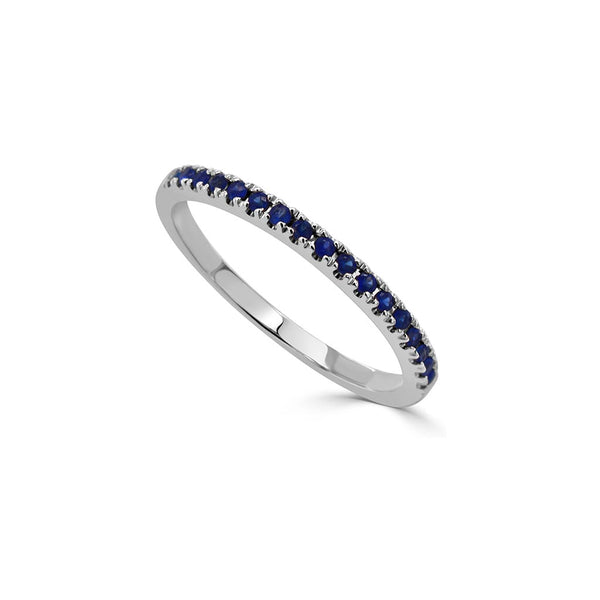 Blue Sapphire Birthstone Stackable Ring - 1