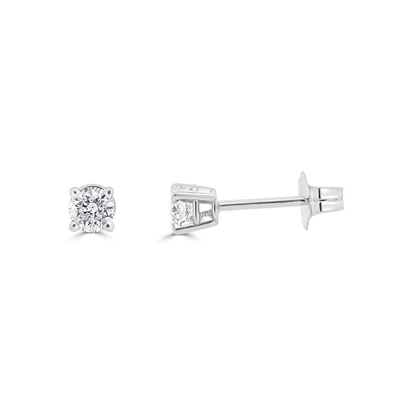 Diamond Round Studs - 1