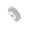 Double Row Heart Diamond Ring - 1