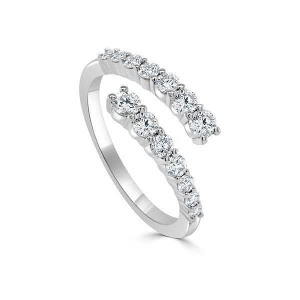 Diamond Crossover Ring - 1