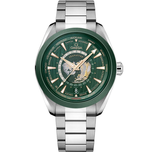 Seamaster Aqua Terra Steel On Steel Green Dial Watch - 1