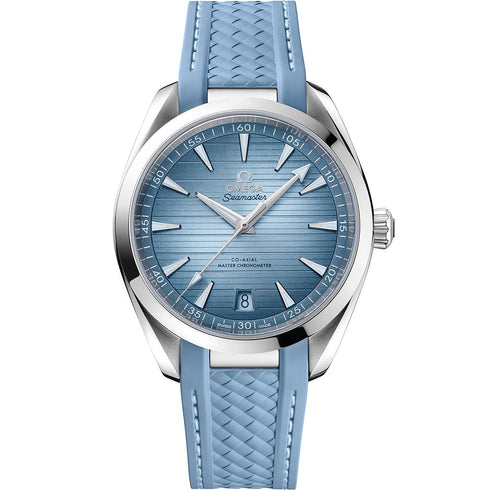 Seamaster Aqua Terra Steel On Blue Rubber Watch - 1