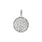 Confetti White Gold Diamond Disc Pendant Pendant - 1