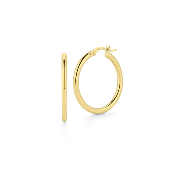 Small Round Hoop 25mm Earrings - 1