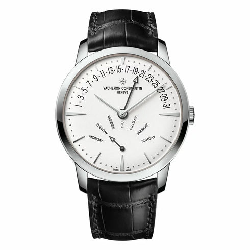 Patrimony Retrograde Day-Date in White Gold Watch - 1