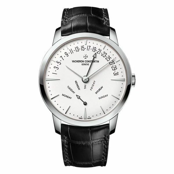 Patrimony Retrograde Day-Date in White Gold Watch - 1