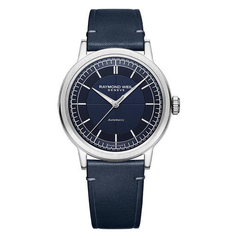 Millesime Blue Leather Watch - 1