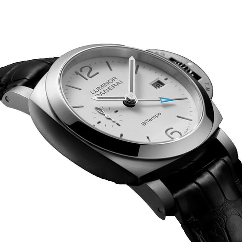 Luminor Quaranta White Dial Bitempo Watch - 3