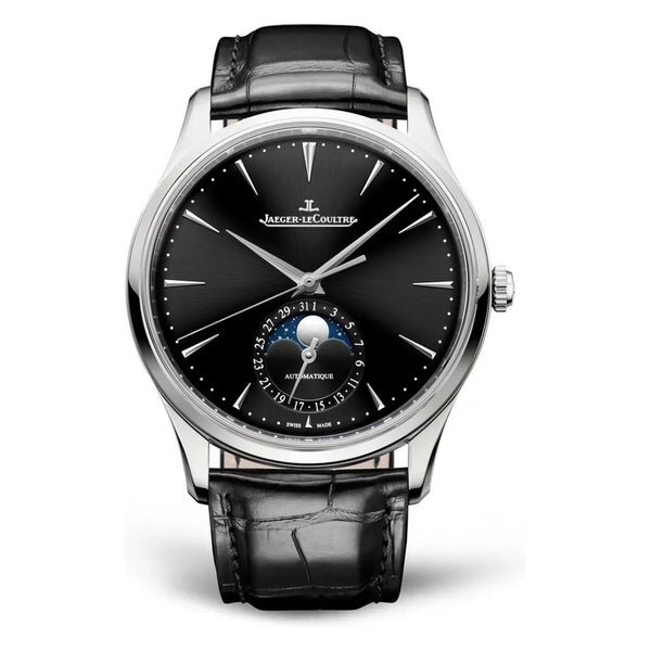 Ultra Thin Moon Black Dial Watch - 1
