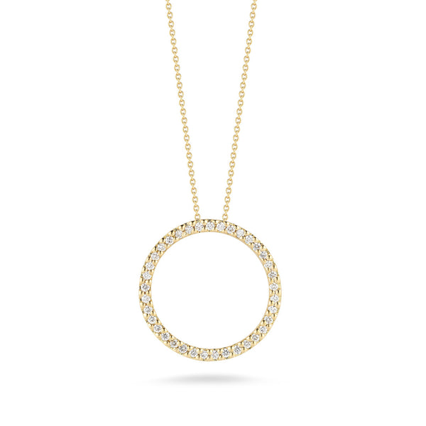 Circle Pendant With Diamonds - 1
