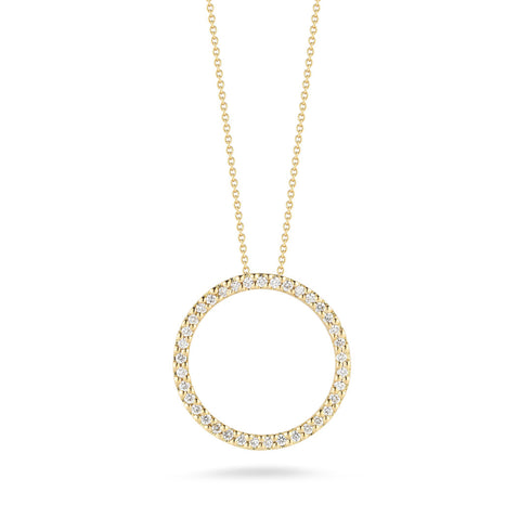 Circle Pendant With Diamonds - 1