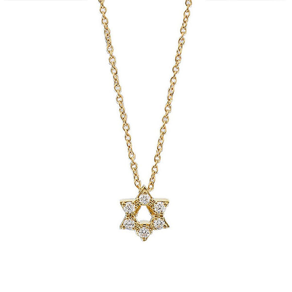 Tiny Treasure Diamond Star Of David Pendant - 1
