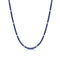 Blue Sapphire & Diamond Tennis Necklace - 1