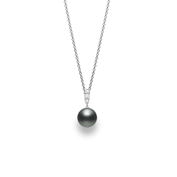 Black South Sea Pearl And Diamond Pendant - 1