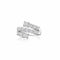 White Gold 3 Row Bypass Ring With 2.80ctw Diamonds Fashion Ring - 1